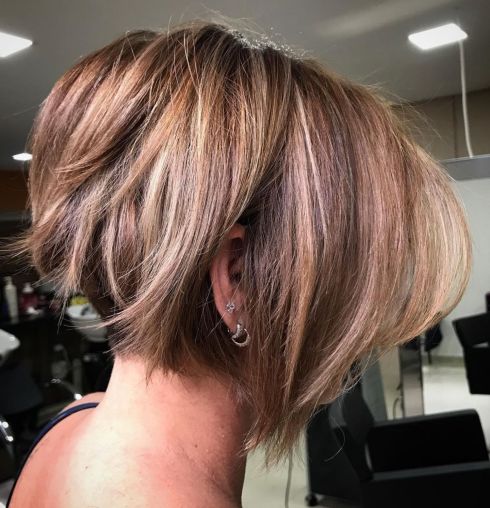 Messy Inverted Bob