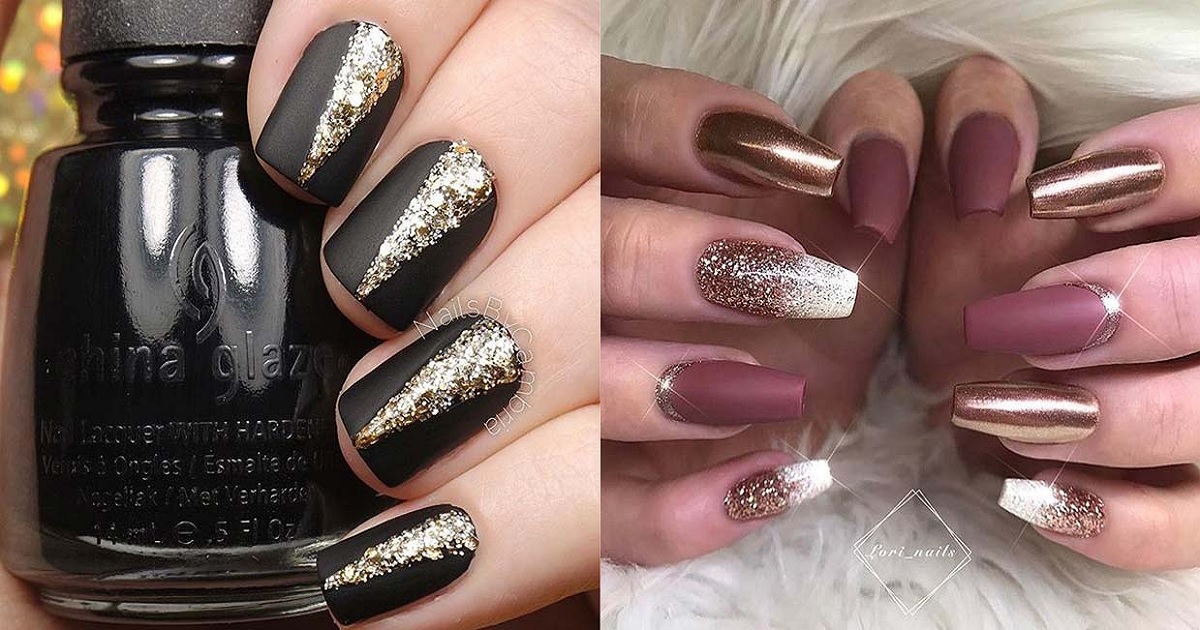 9. "Golden Bronze Chrome Nails for a Glamorous Fall Look" - wide 5