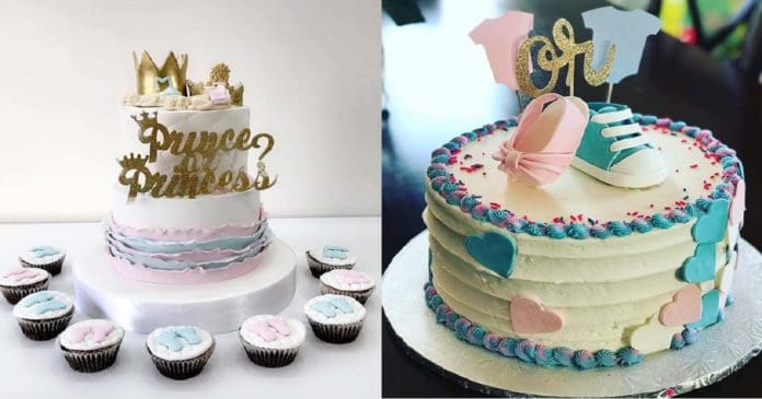 21-Cute-and-Fun-Gender-Reveal-Cake-Ideas