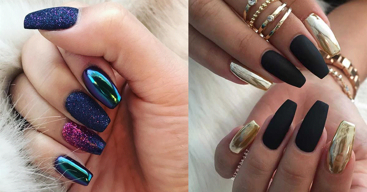 Edgy Metallic Nail Designs - wide 9