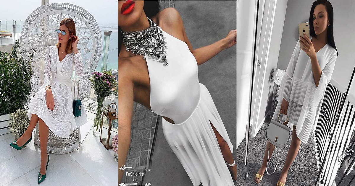 womens all white party outfits