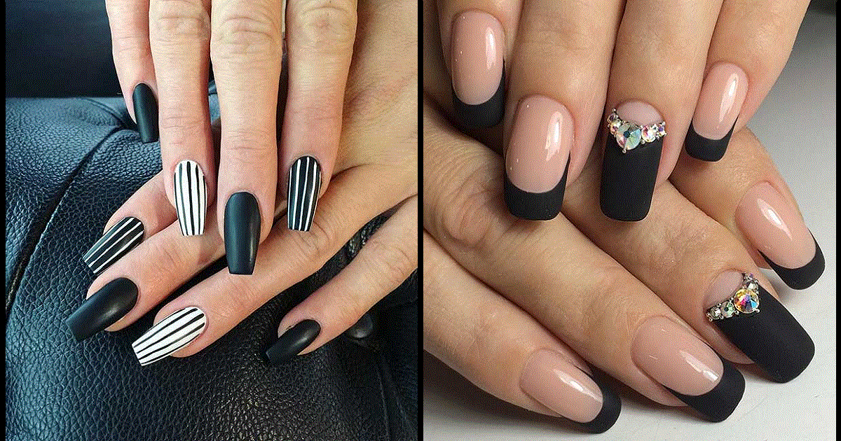 Edgy Black and Grey Nail Designs for 2024 - wide 2