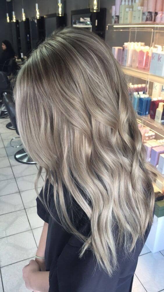 Long Subtle Blonde Ashy Waves