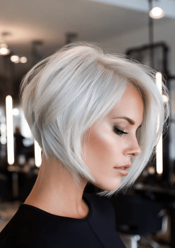 Soft Frosted Platinum Hair