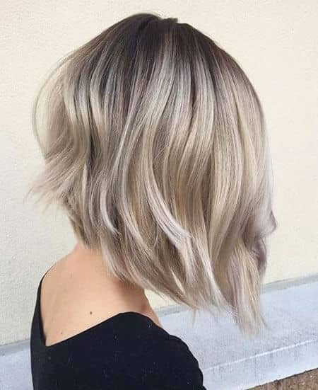 Short Angled Ombre Bob