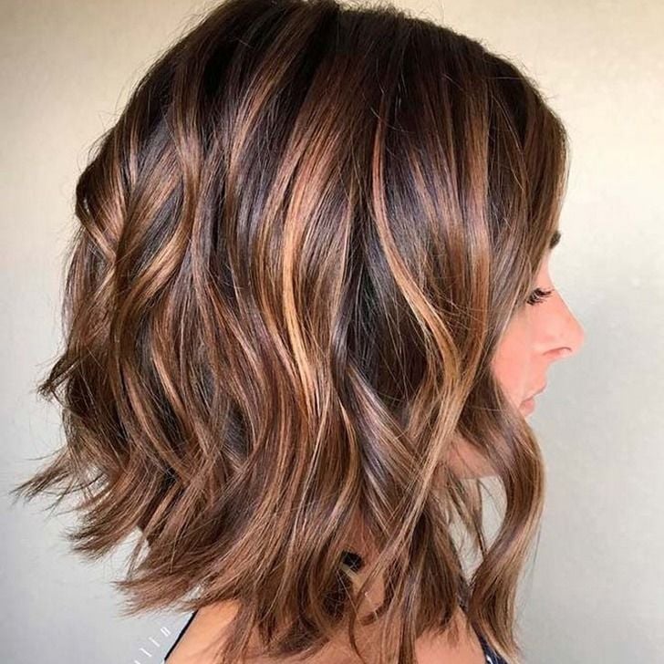 Wavy Shoulder Length Bob