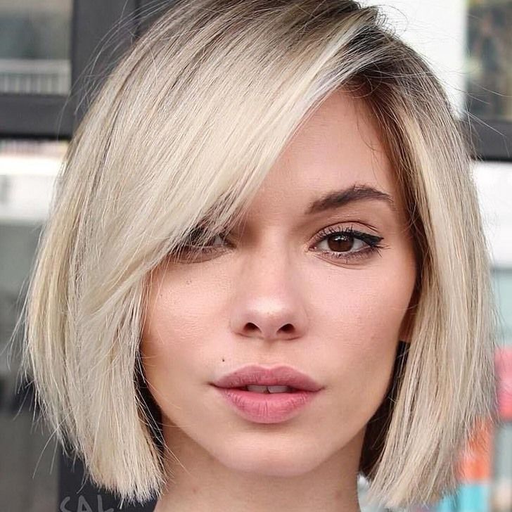 Crisply Cut Blonde Bob