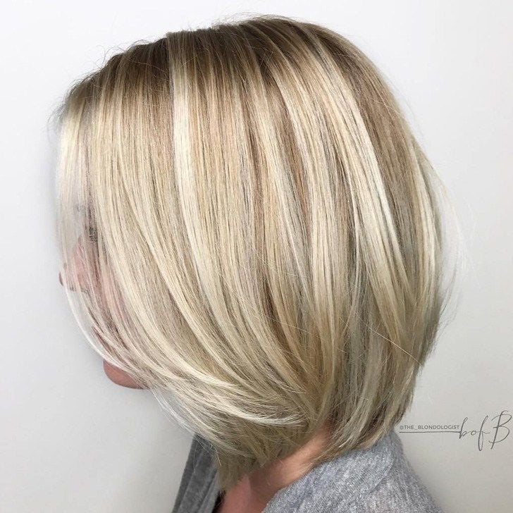 Blonde Balayage Bob With Soft Layers