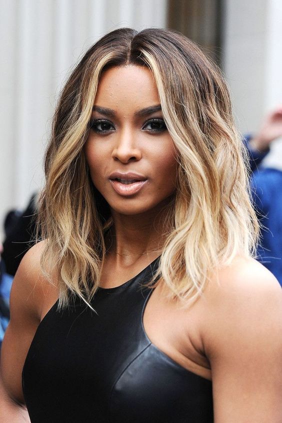 30 Chic Celebrity-Inspired Lobs | Ciara Lob Haircut | Hairstyle on Point