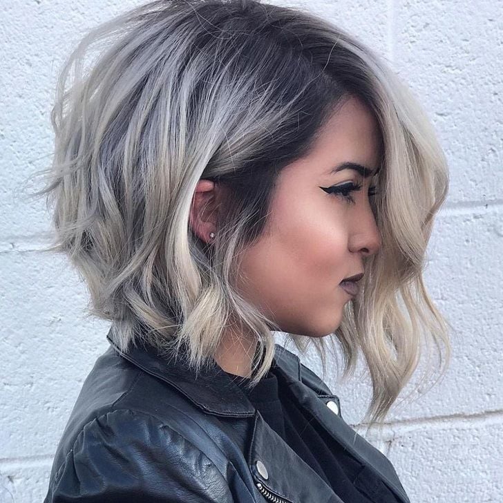 Classy Angled Bob With Choppy Ends