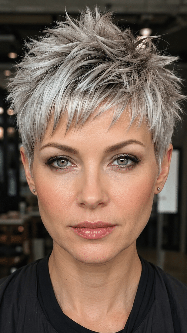 Frosted Silver Ice Hair