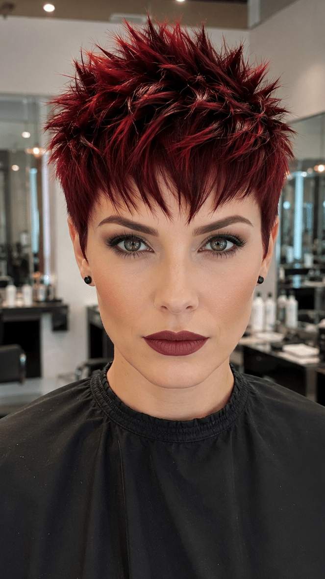 Crimson Garnet Texture Hair