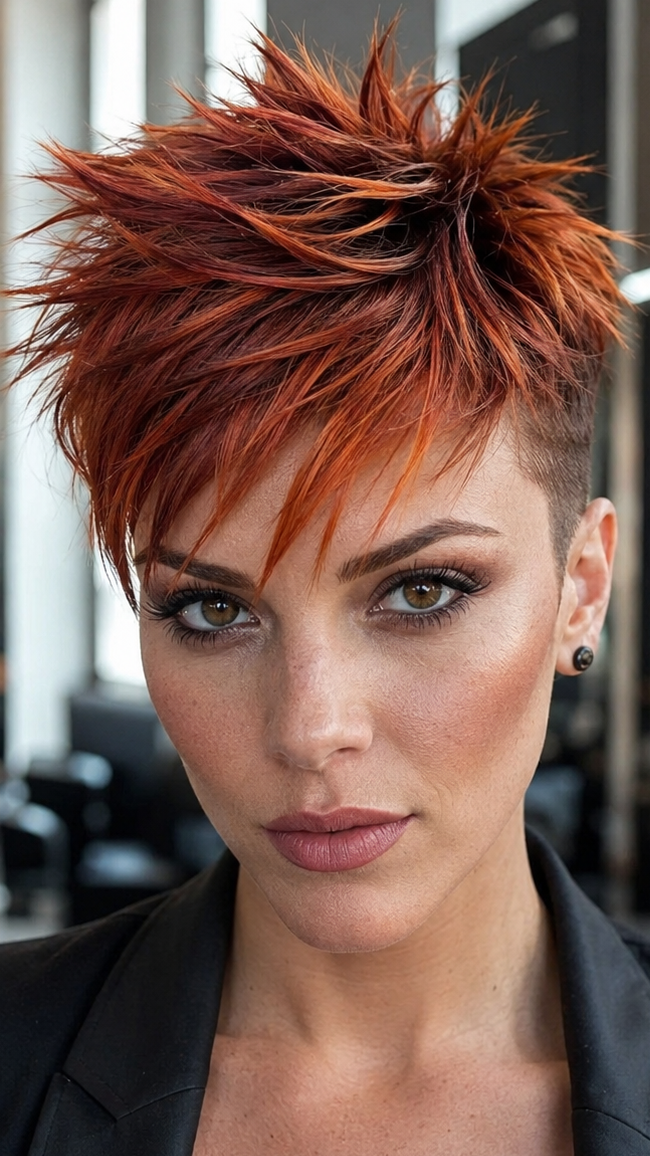 Burnt Copper Riot Hair