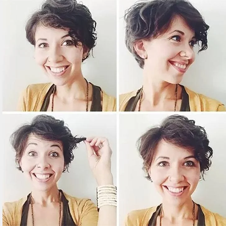 Flipping-out Pixie for Curly Hair