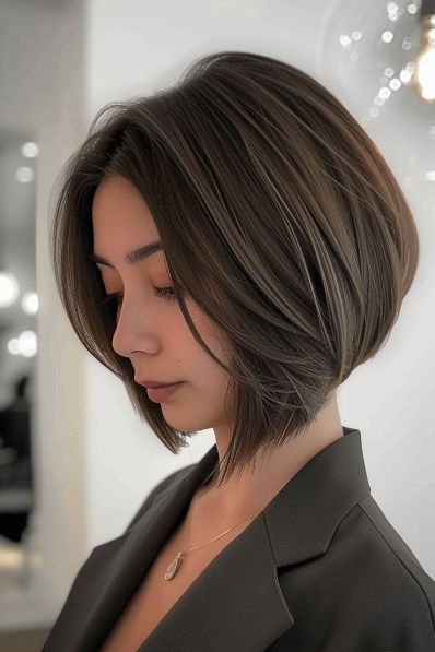 Inverted A-Line Bob with Balayage