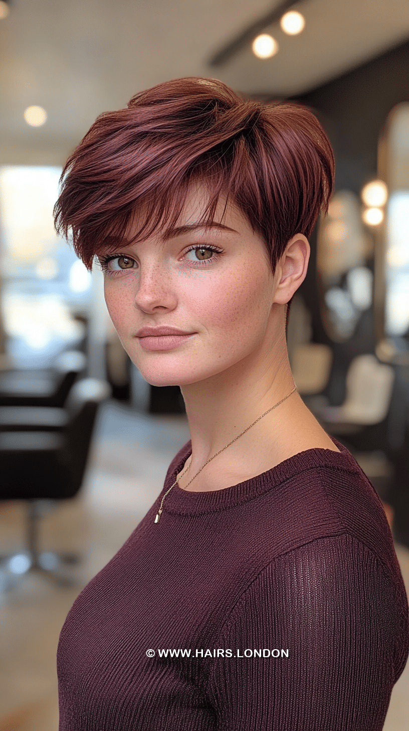 Soft Auburn Rose Hair