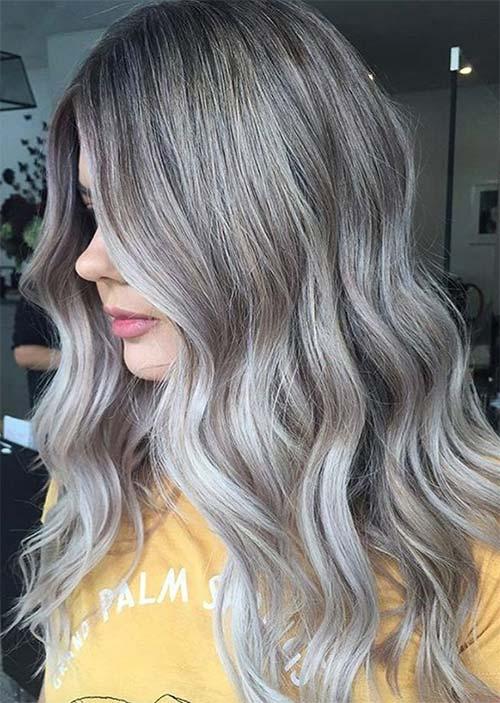 Balayage Hair Trend: Balayage Hair Colors & Balayage Highlights: Slate Blonde Balayage