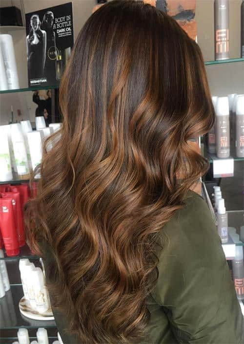 Balayage Hair Trend: Balayage Hair Colors & Balayage Highlights: Rich Brown Balayage