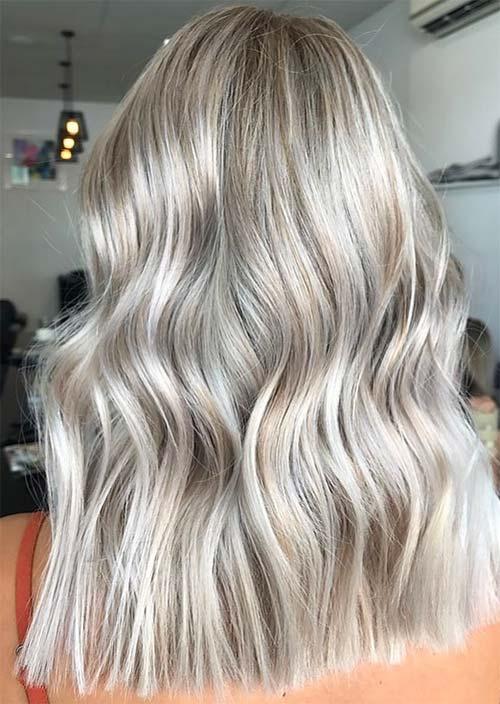 Balayage Hair Trend: Balayage Hair Colors & Balayage Highlights: Platinum Crisp Balayage