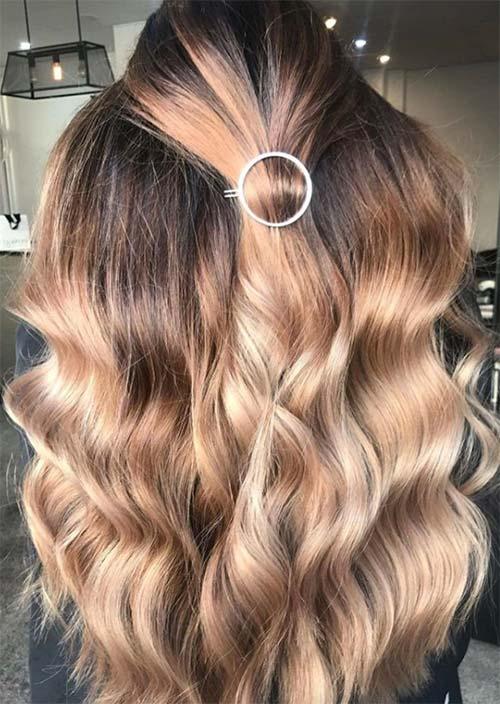 Balayage Hair Trend: Balayage Hair Colors & Balayage Highlights: Caramel Balayage