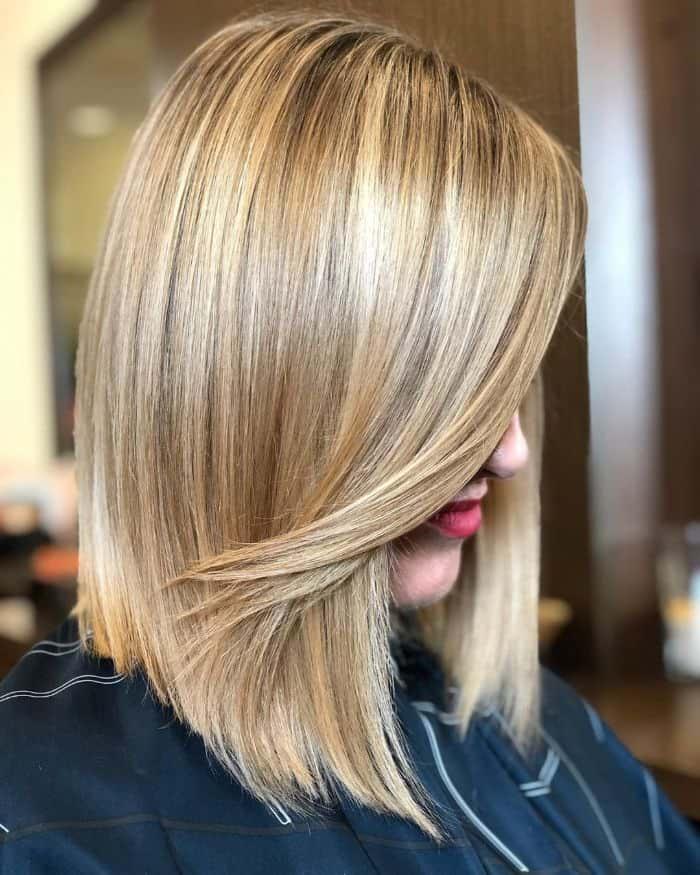 Perfect Side Swept Face Slimming Lob