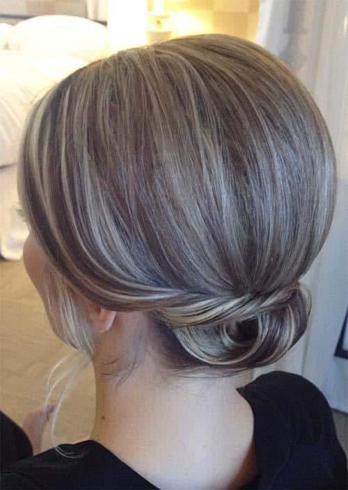 Updos for Short Hair Ideas: Chignon Short Hair Updo