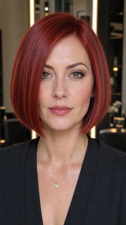 42 Beautiful And Easy Medium Bob Hairstyles Cinnamon Copper Red Hair