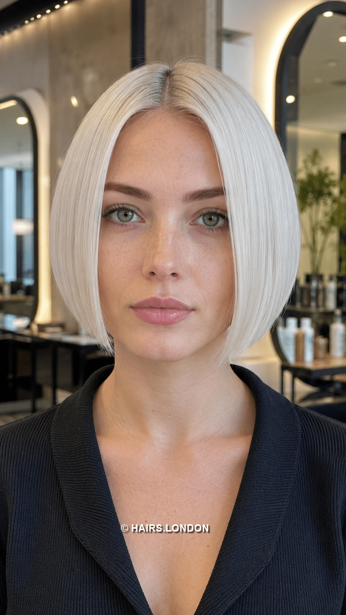 Icy Platinum Blonde Hair