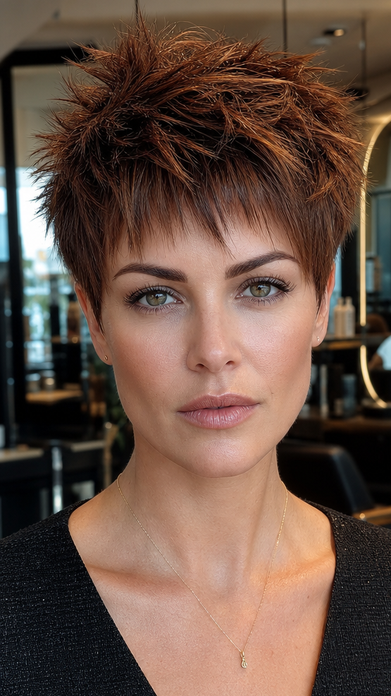 53 Best Pixie Cuts to Suit Every Style and Personality Toasted Chestnut Brown Hair