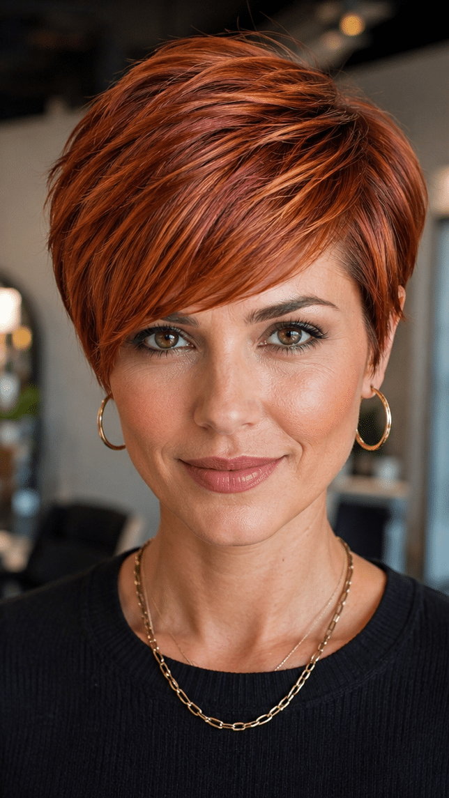 Burnished Copper Auburn Hair