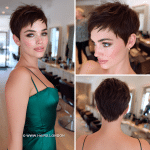 Rich Espresso Brown Pixie Hair