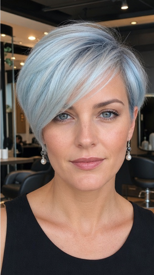 Arctic Ice Blue Hair