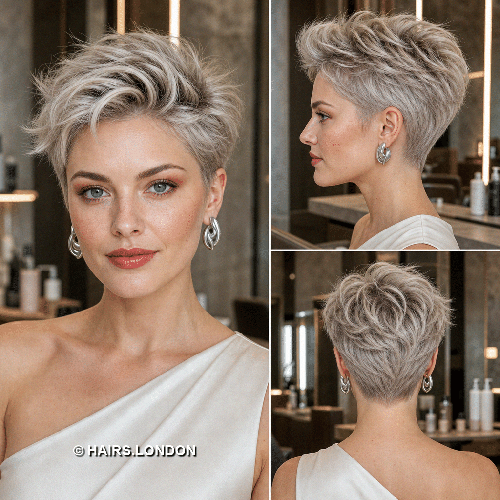 61 Best Pixie Cuts to Suit Every Style and Personality Frosted Pearl Silver Hair