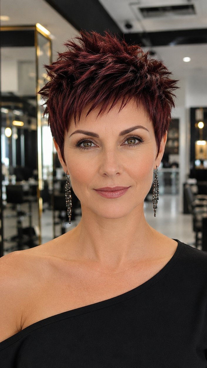65 Best Short Pixie Cut Hairstyles 2026 Black Cherry Merlot Hair