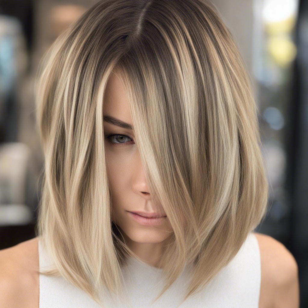 Blonde Balayage Bob