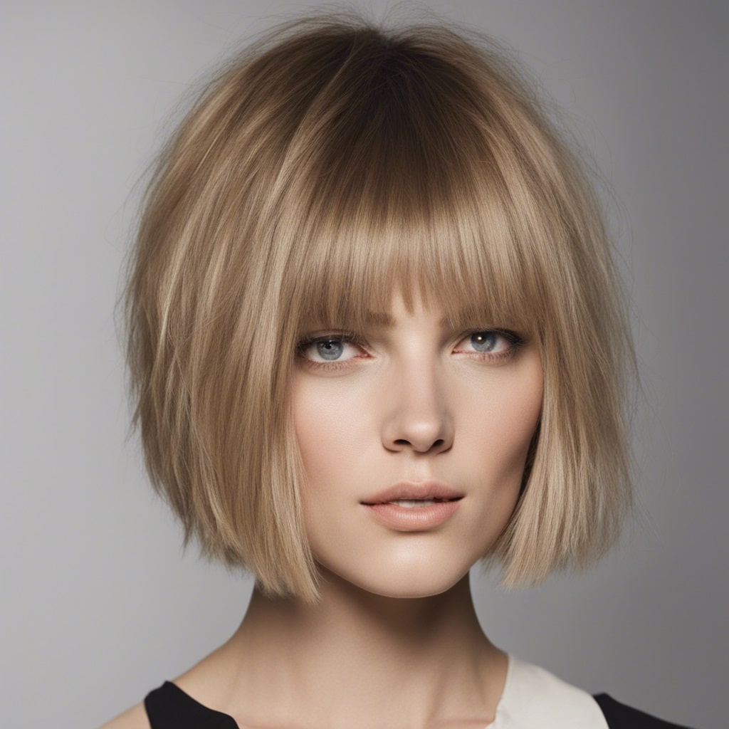 Blunt Cut Bob with Textured Layers