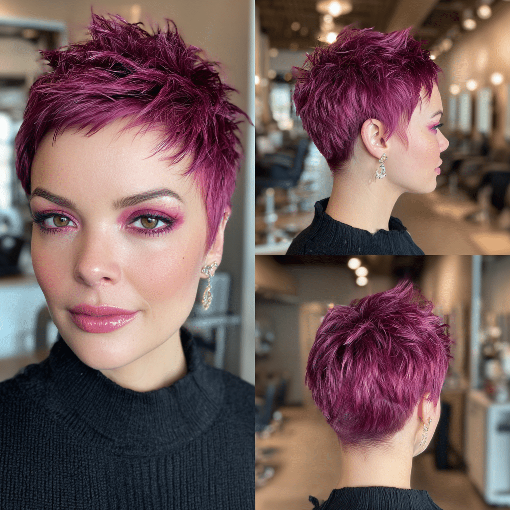 Electric Berry Pink Hair