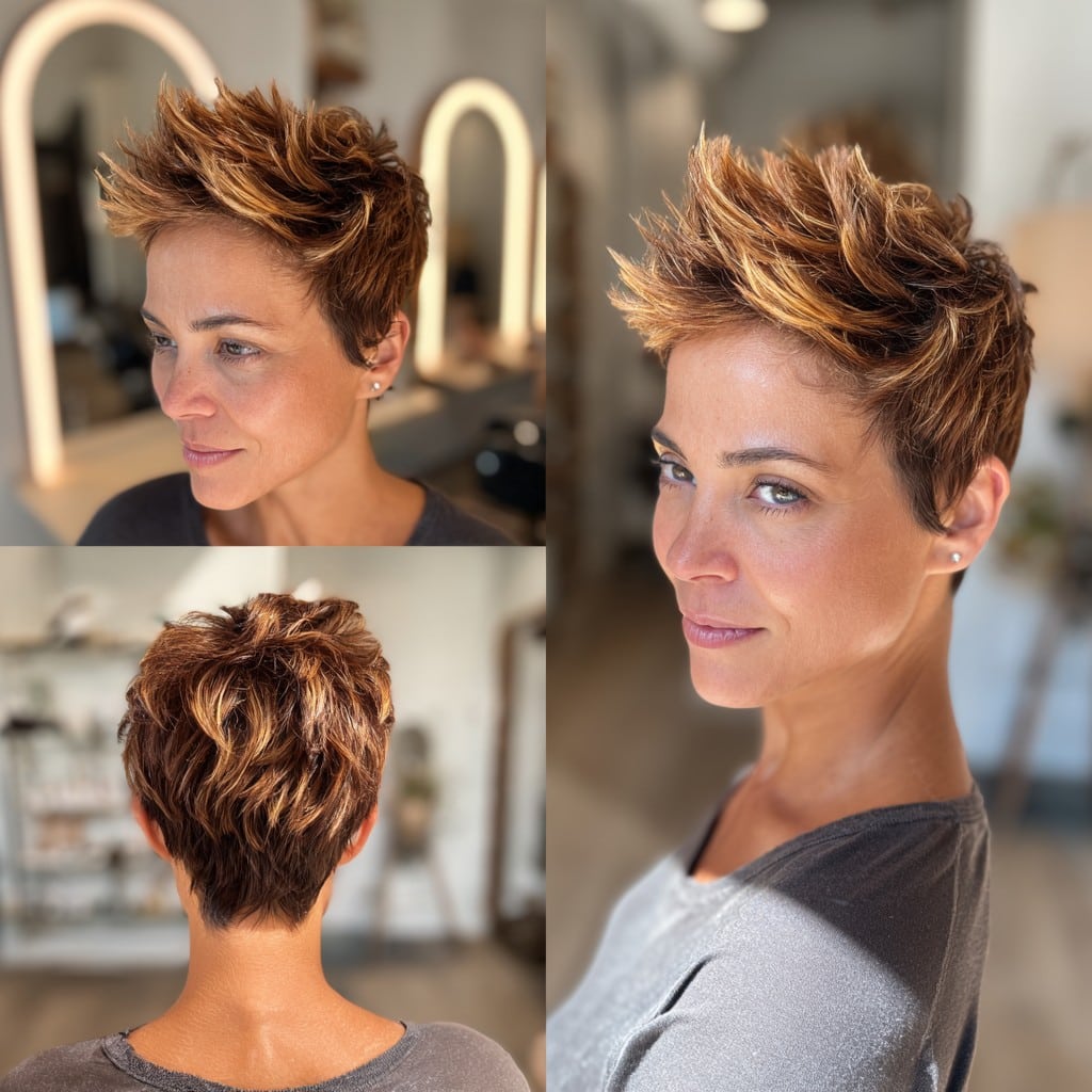 Golden Spice Pixie Hair