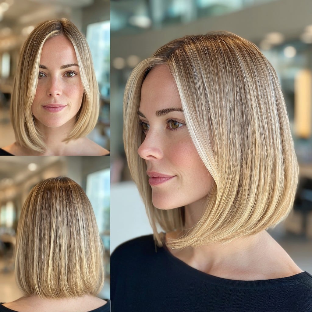 Honey Blonde Bob Hair