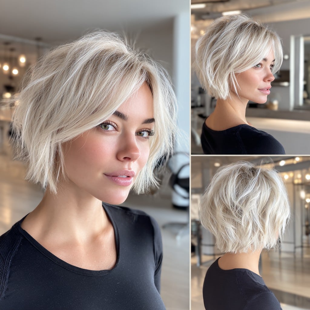 Icy Platinum Blonde Hair