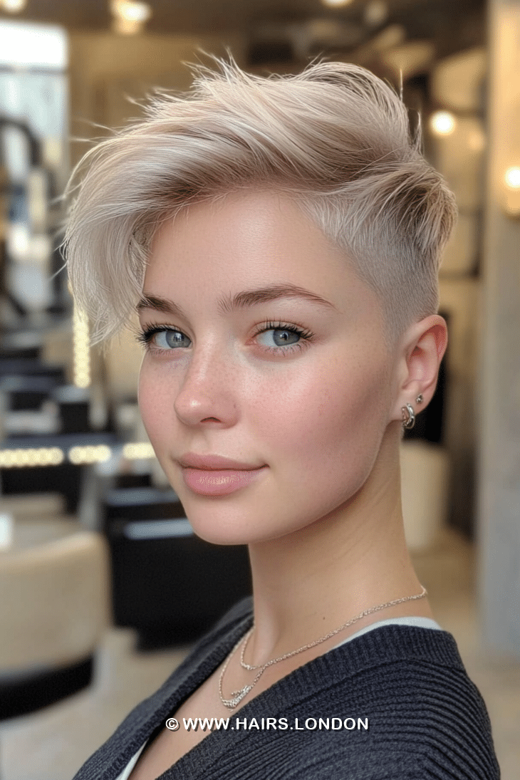 Icy Platinum Blonde Hair