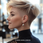Icy Platinum Blonde Pixie Hair