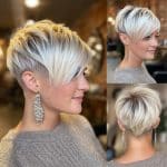 Platinum Silver Pixie Hair
