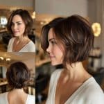 Rich Chocolate Brown Bob Hair