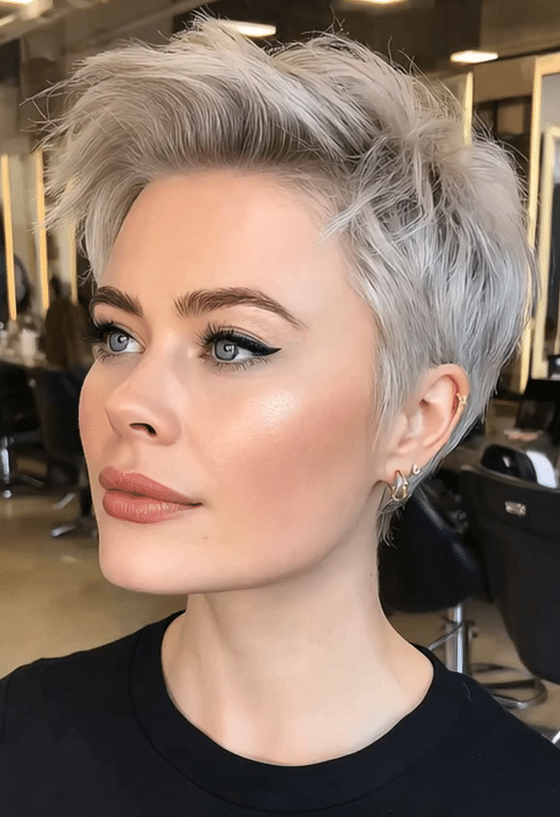 Icy Silver Platinum Hair