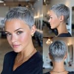 Silver Frost Pixie Hair
