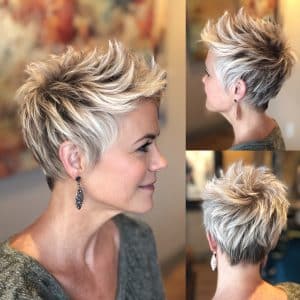 Spiky Blonde Pixie Hair
