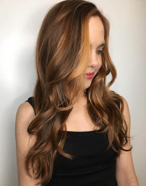 Auburn Balayage Hair