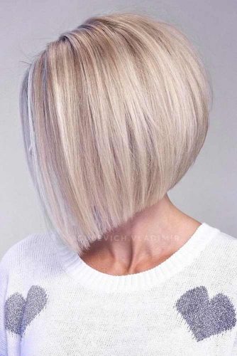 Blonde Inverted Bob