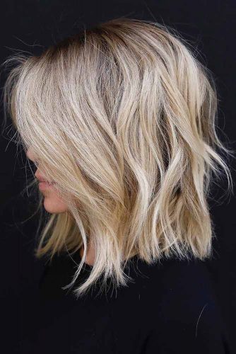 Blonde Long Bob Haircut #shaghaircut #haircuts #bobhaircut #mediumhair